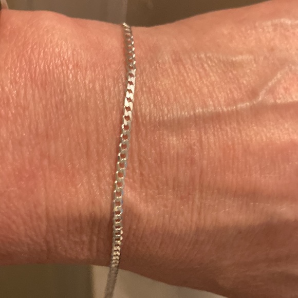 Girls Sterling Silver Chain Bracelet - Picture 3 of 3